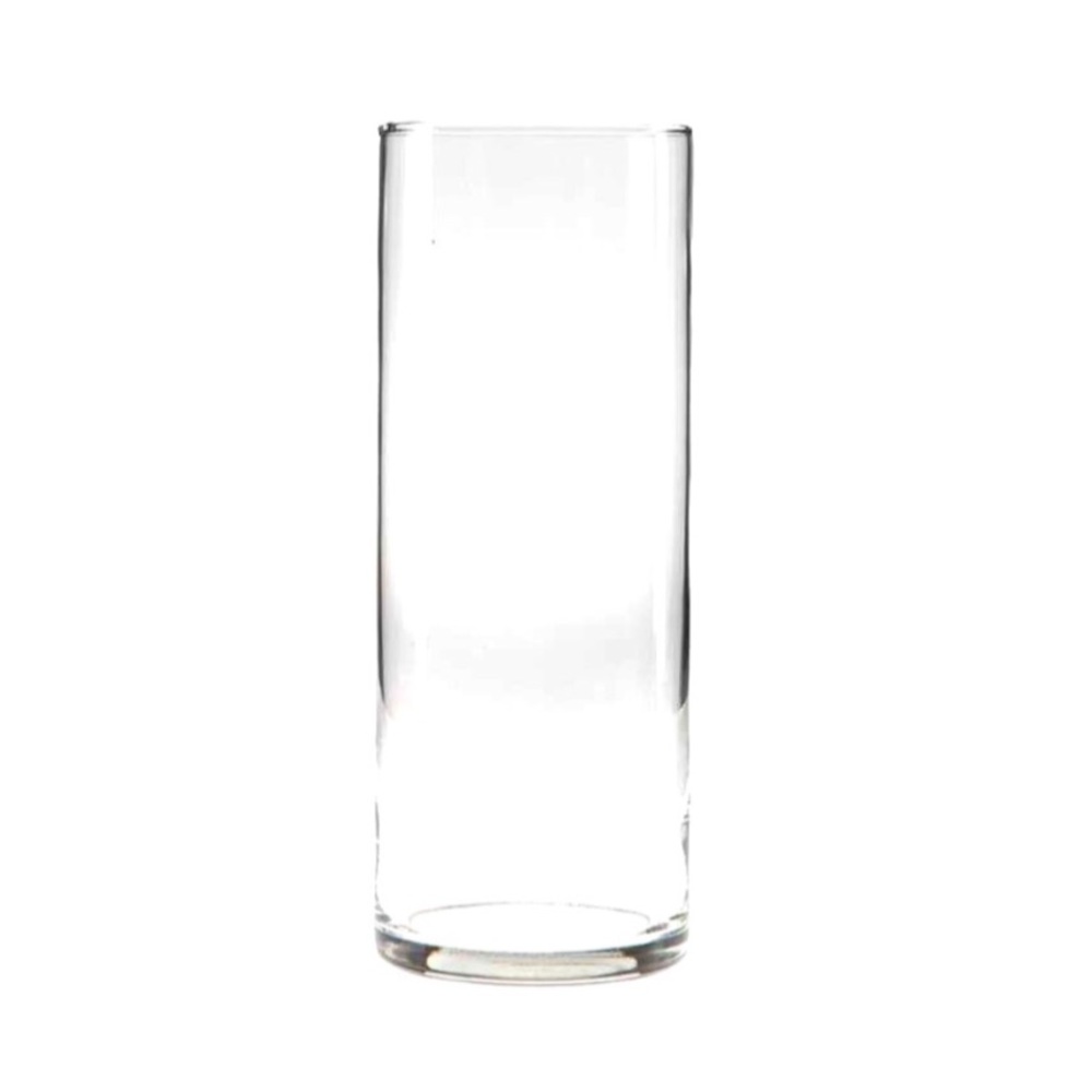 TWO 6”Glass Cylinder Vases -Home, Office, Weddings - Picture 2 of 11